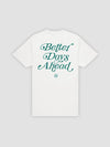 Young & Reckless Mens - Tops - Graphic Tee Better Days Ahead Tee - White