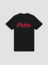 Young & Reckless Mens - Tops - Graphic Tee Big R Script Tee - Black