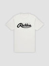 Young & Reckless Mens - Tops - Graphic Tee Big R Script Tee - White