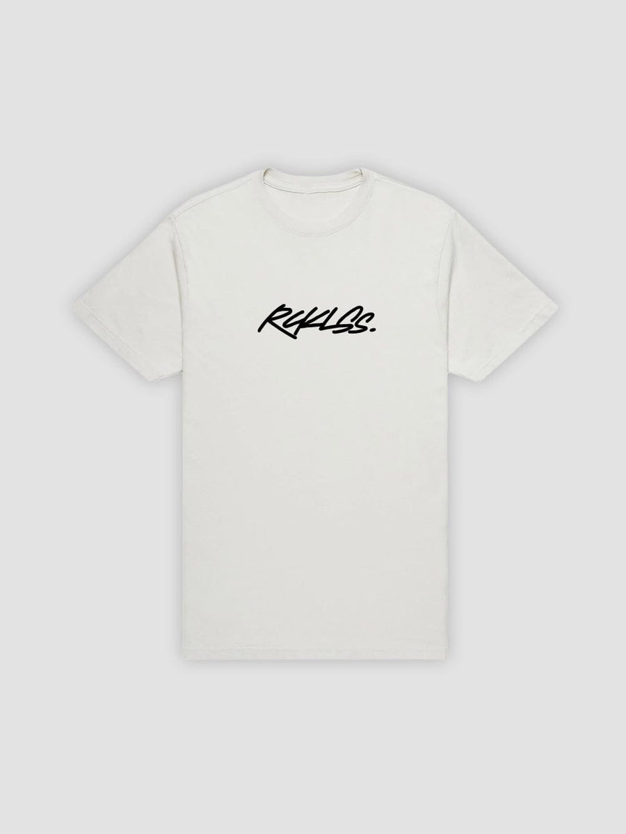 Young & Reckless Mens - Tops - Graphic Tee Deface Tee - Natural