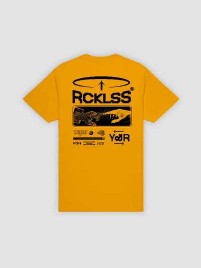 Young & Reckless Mens - Tops - Graphic Tee Digital Solutions Tee - Gold