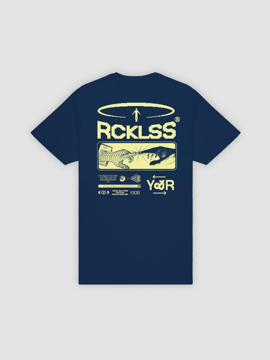 Young & Reckless Mens - Tops - Graphic Tee Digital Solutions Tee - Navy