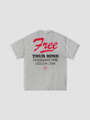 Young & Reckless Mens - Tops - Graphic Tee Free Your Mind Tee - Sport Grey
