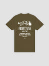Young & Reckless Mens - Tops - Graphic Tee Front Nine Club Tee - Military Green