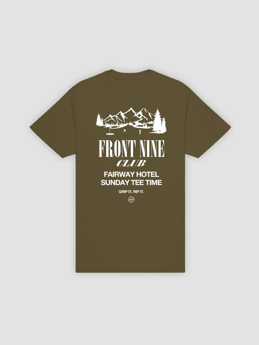 Front Nine Club Tee - Military Green
