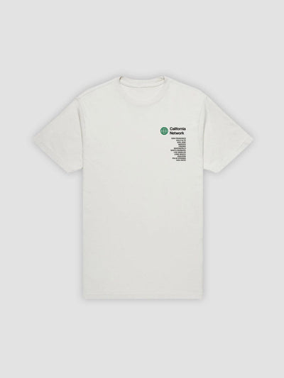 Young & Reckless Mens - Tops - Graphic Tee Golden State Tour Tee - Natural