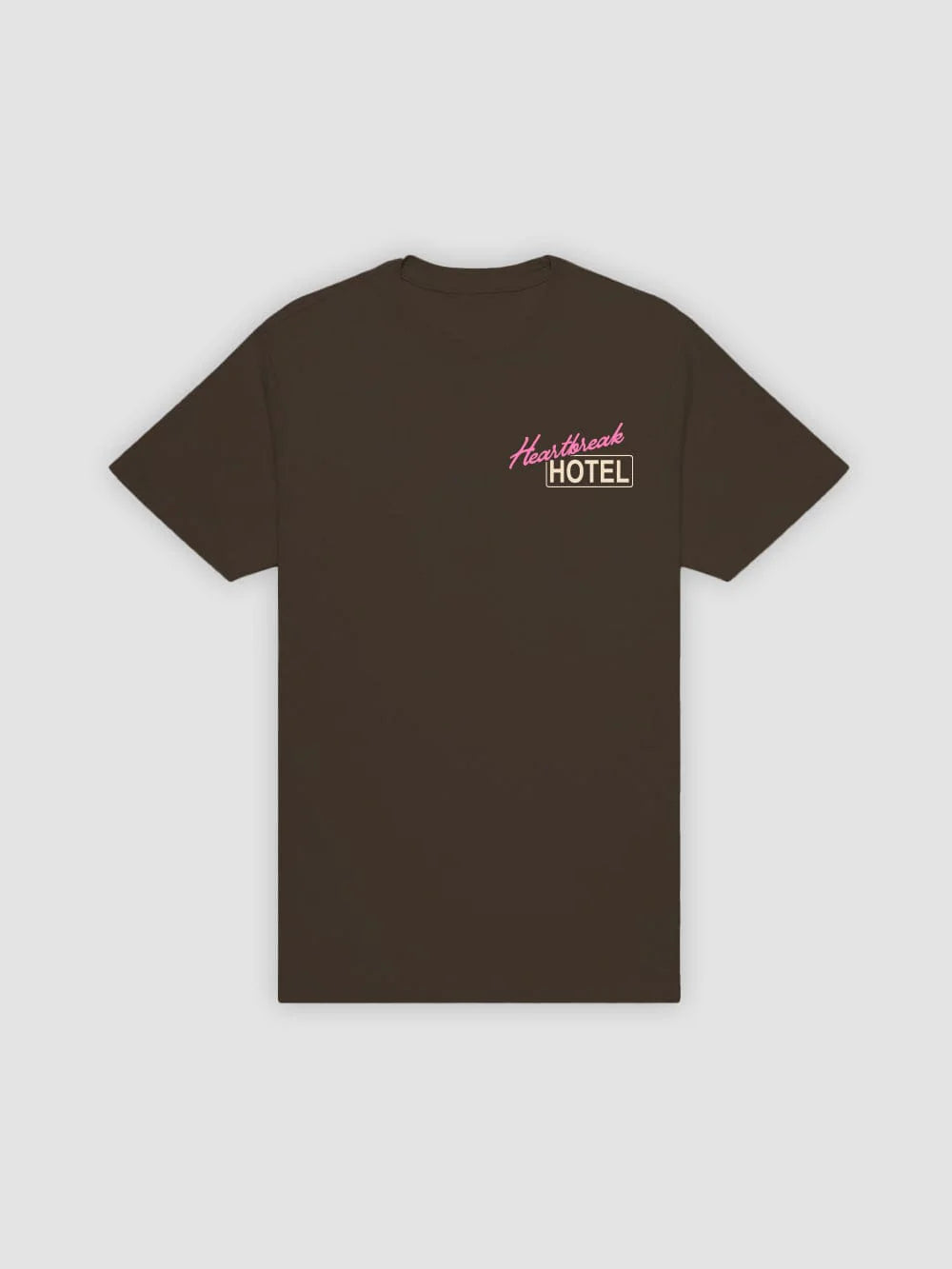 Young & Reckless Mens - Tops - Graphic Tee Heartbreak Hotel Tee - Dark Chocolate