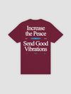 Young & Reckless Mens - Tops - Graphic Tee Increase The Peace Tee - Maroon