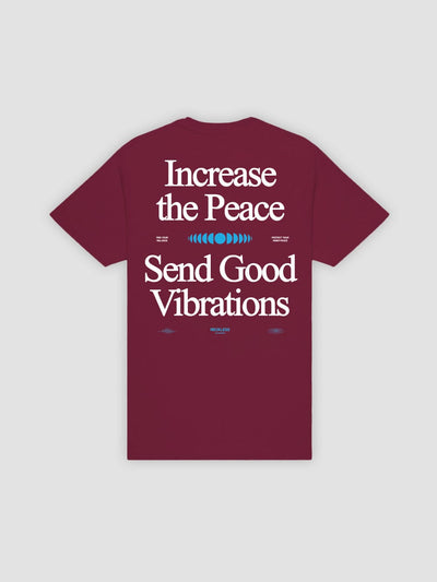 Young & Reckless Mens - Tops - Graphic Tee Increase The Peace Tee - Maroon