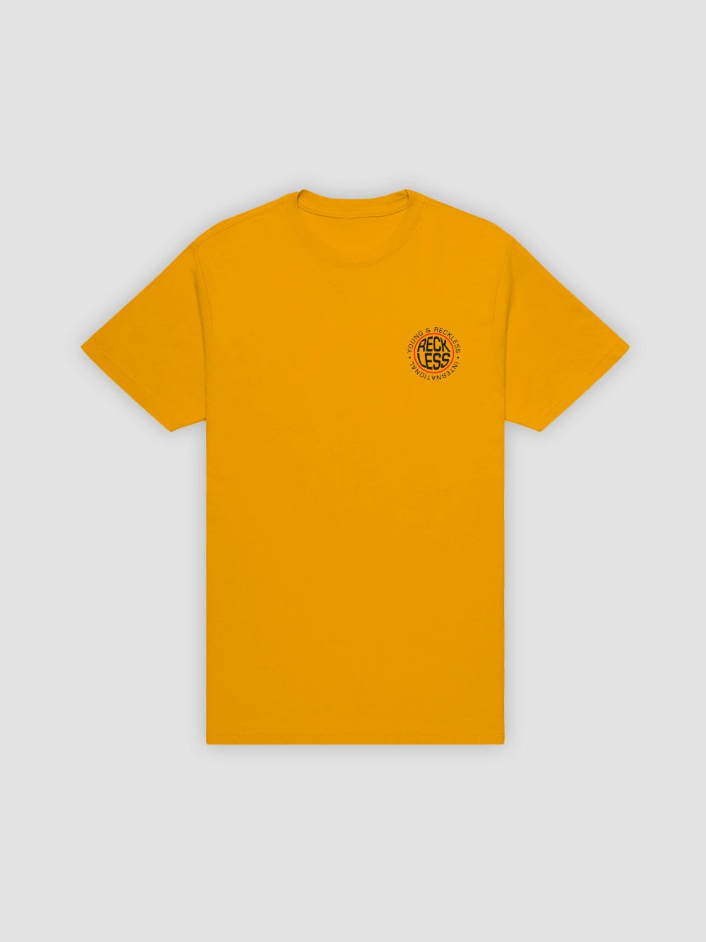 Young & Reckless Mens - Tops - Graphic Tee Inflate Tee - Gold