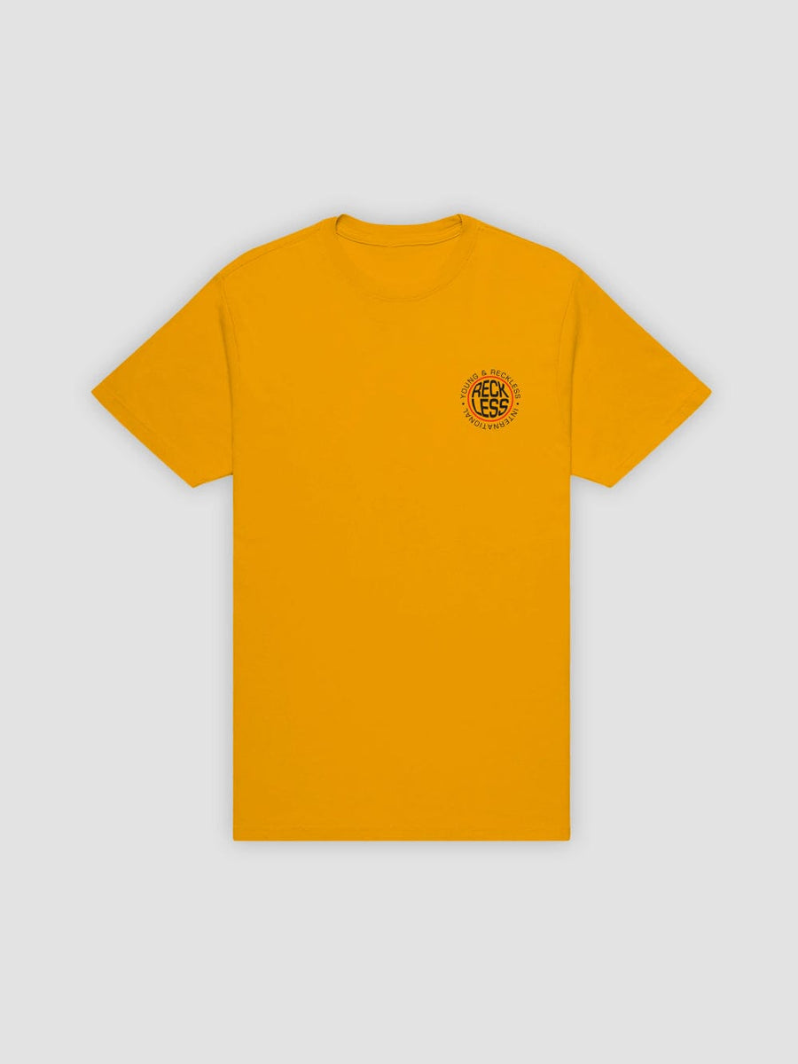 Young & Reckless Mens - Tops - Graphic Tee Inflate Tee - Gold