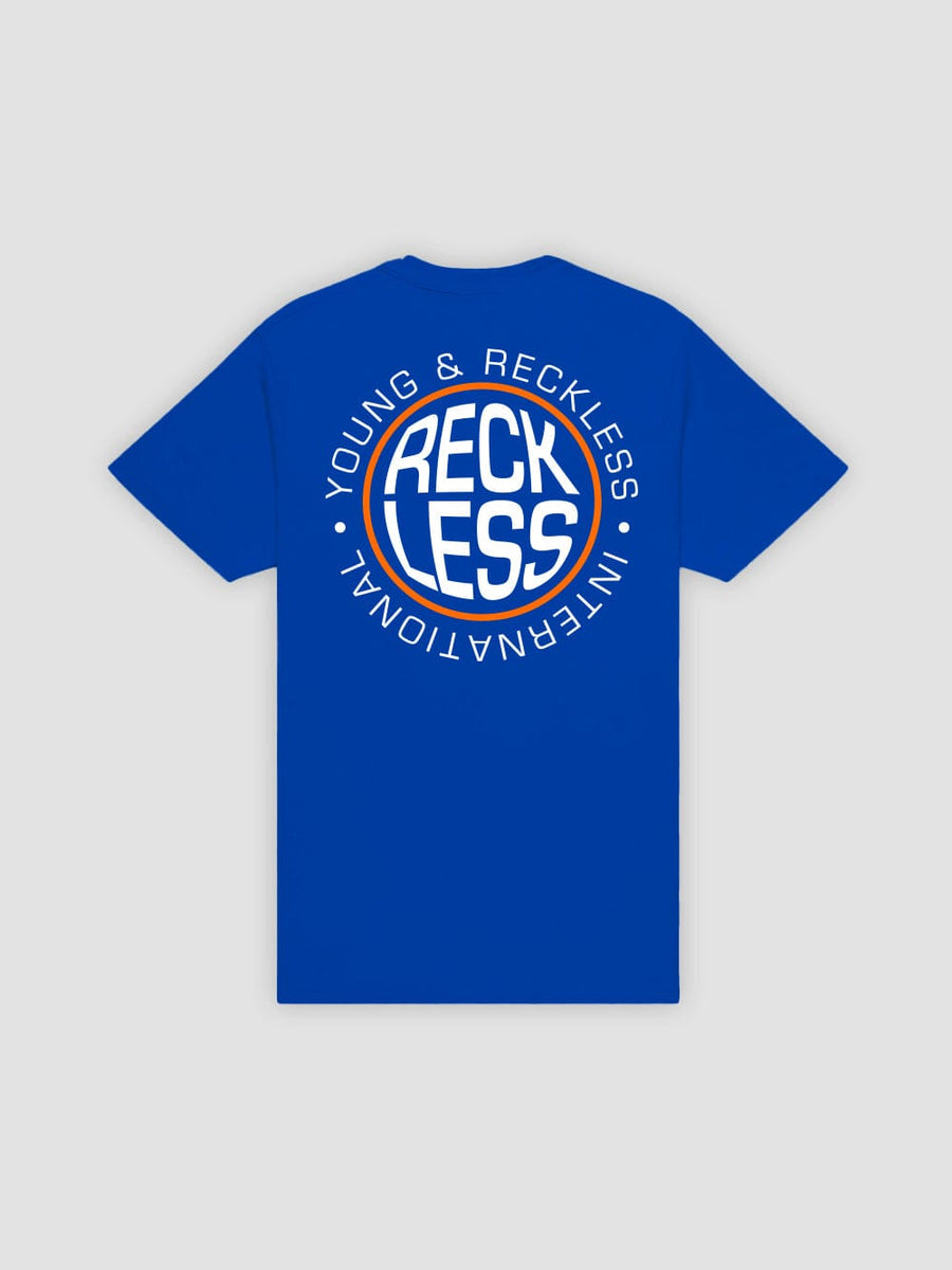 Young & Reckless Mens - Tops - Graphic Tee Inflate Tee - Royal Blue