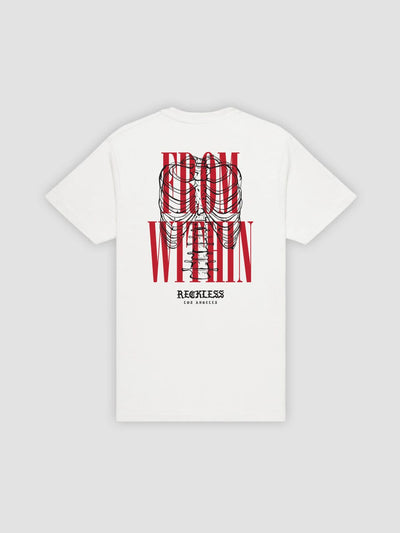 Young & Reckless Mens - Tops - Graphic Tee Internal Tee - White