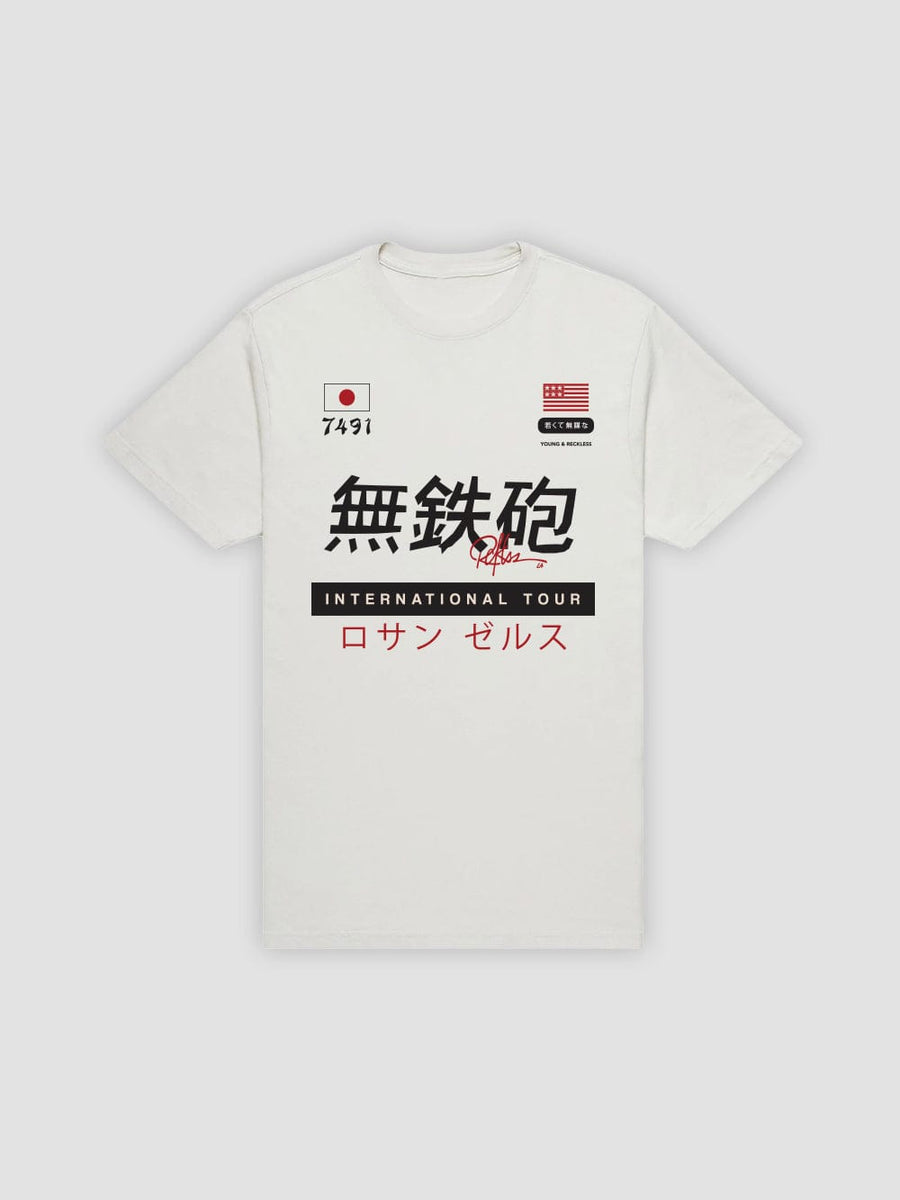 Young & Reckless Mens - Tops - Graphic Tee Norikura Tee - Natural