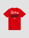 Young & Reckless Mens - Tops - Graphic Tee Not Sorry Tee - Red