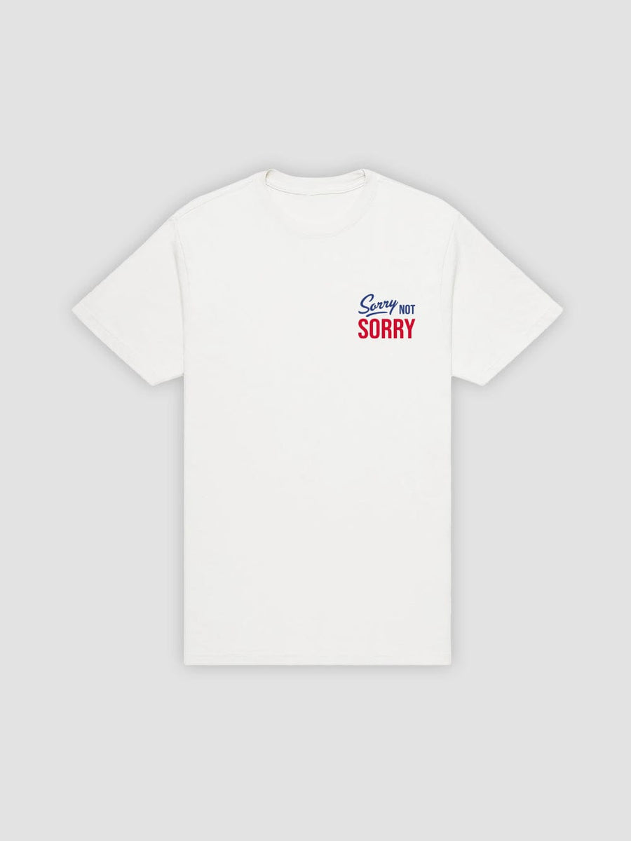 Young & Reckless Mens - Tops - Graphic Tee Not Sorry Tee - White