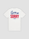 Young & Reckless Mens - Tops - Graphic Tee Not Sorry Tee - White