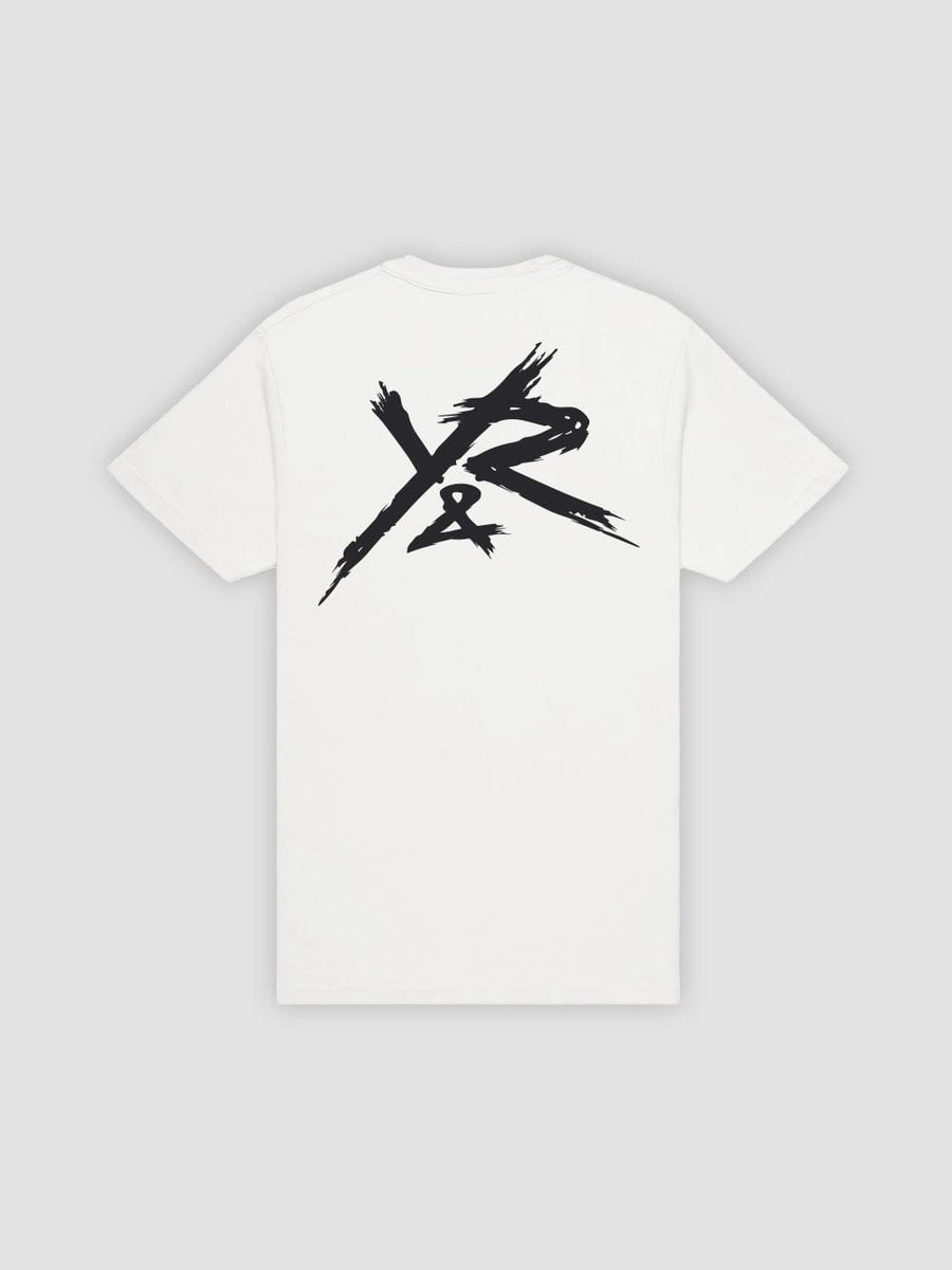 Young & Reckless Mens - Tops - Graphic Tee OG Brushed Script Tee - White