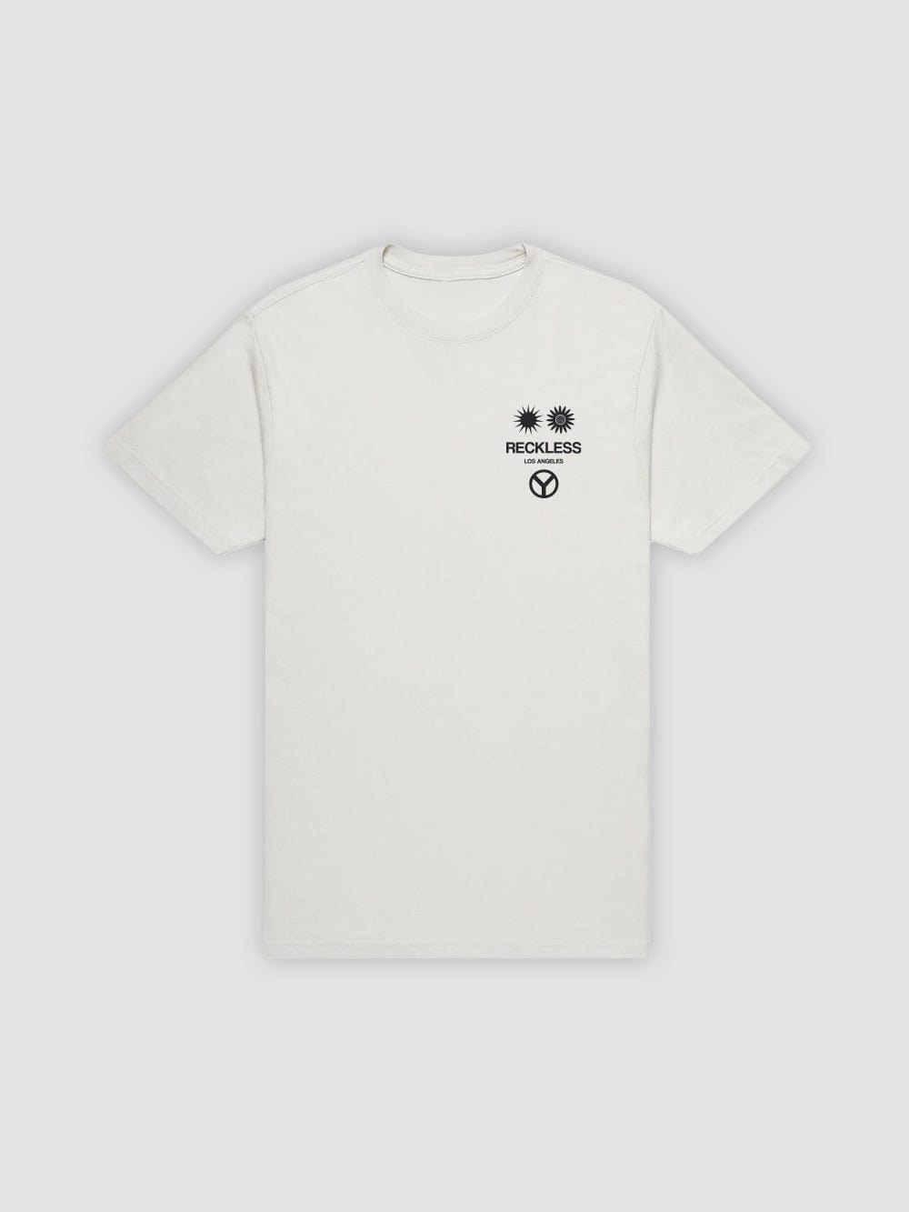 Young & Reckless Mens - Tops - Graphic Tee Peace and Love Tee - Natural