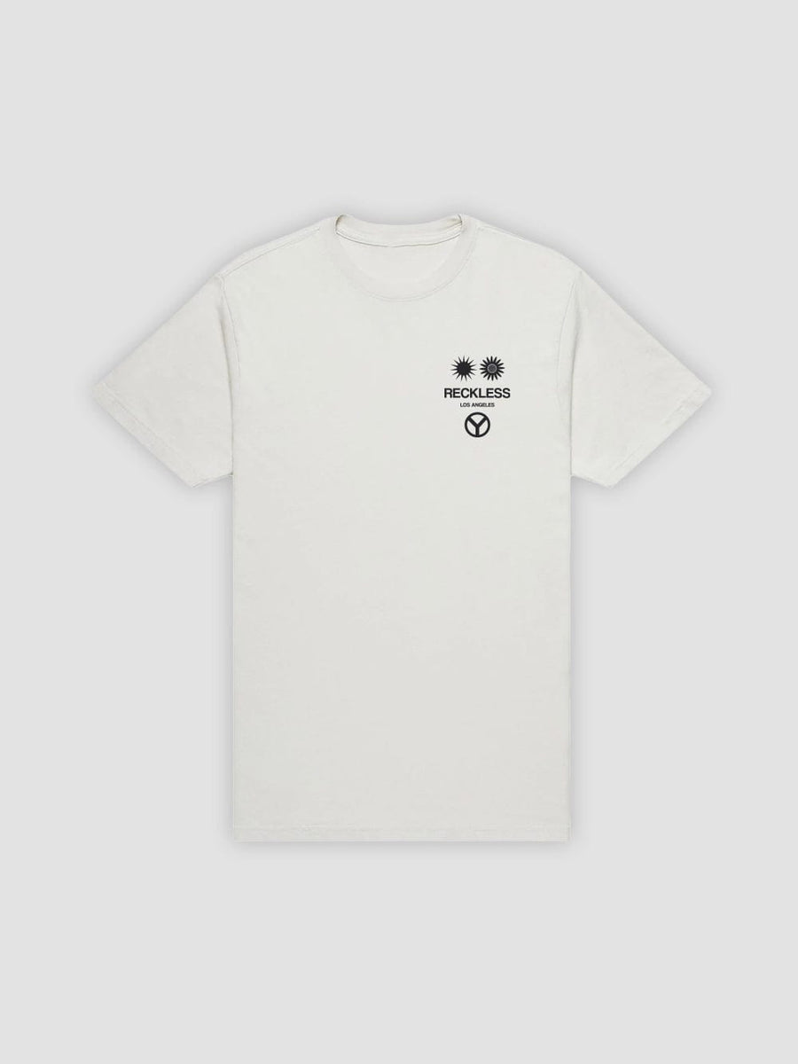 Young & Reckless Mens - Tops - Graphic Tee Peace and Love Tee - Natural