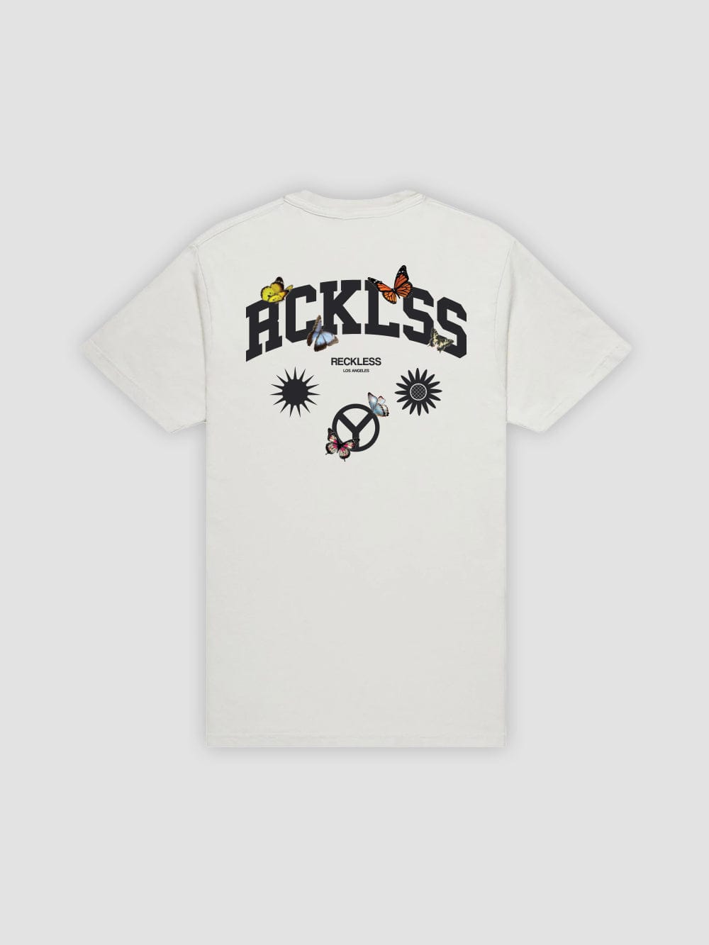 Young & Reckless Mens - Tops - Graphic Tee Peace and Love Tee - Natural