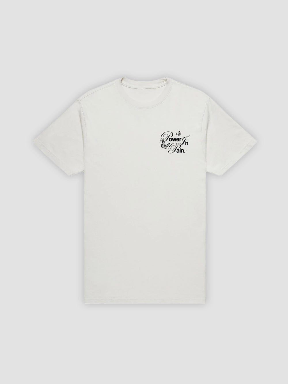 Young & Reckless Mens - Tops - Graphic Tee Power in Pain Tee - Natural