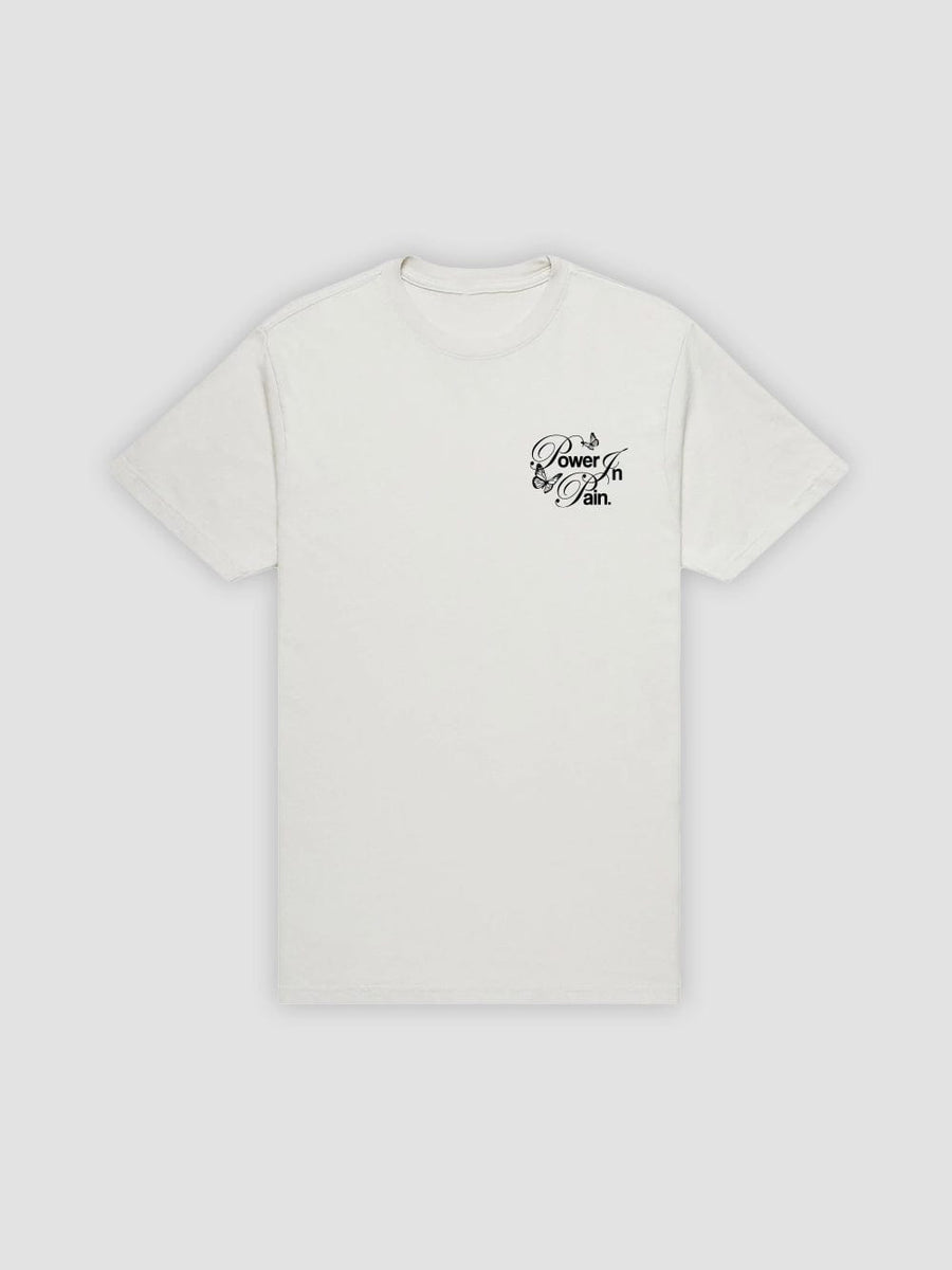 Young & Reckless Mens - Tops - Graphic Tee Power in Pain Tee - Natural