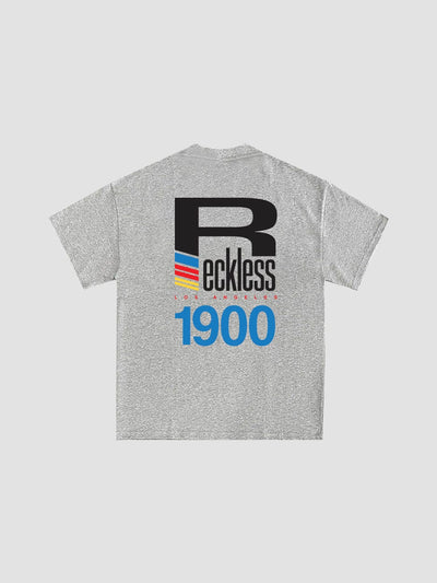 Young & Reckless Mens - Tops - Graphic Tee Progression Tee - Sport Grey