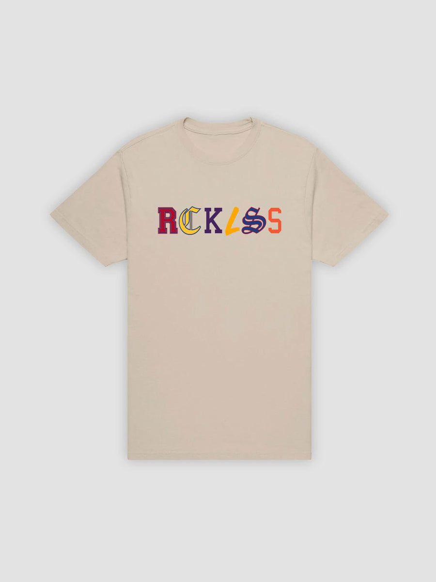 Young & Reckless Mens - Tops - Graphic Tee Ransom Tee - Natural