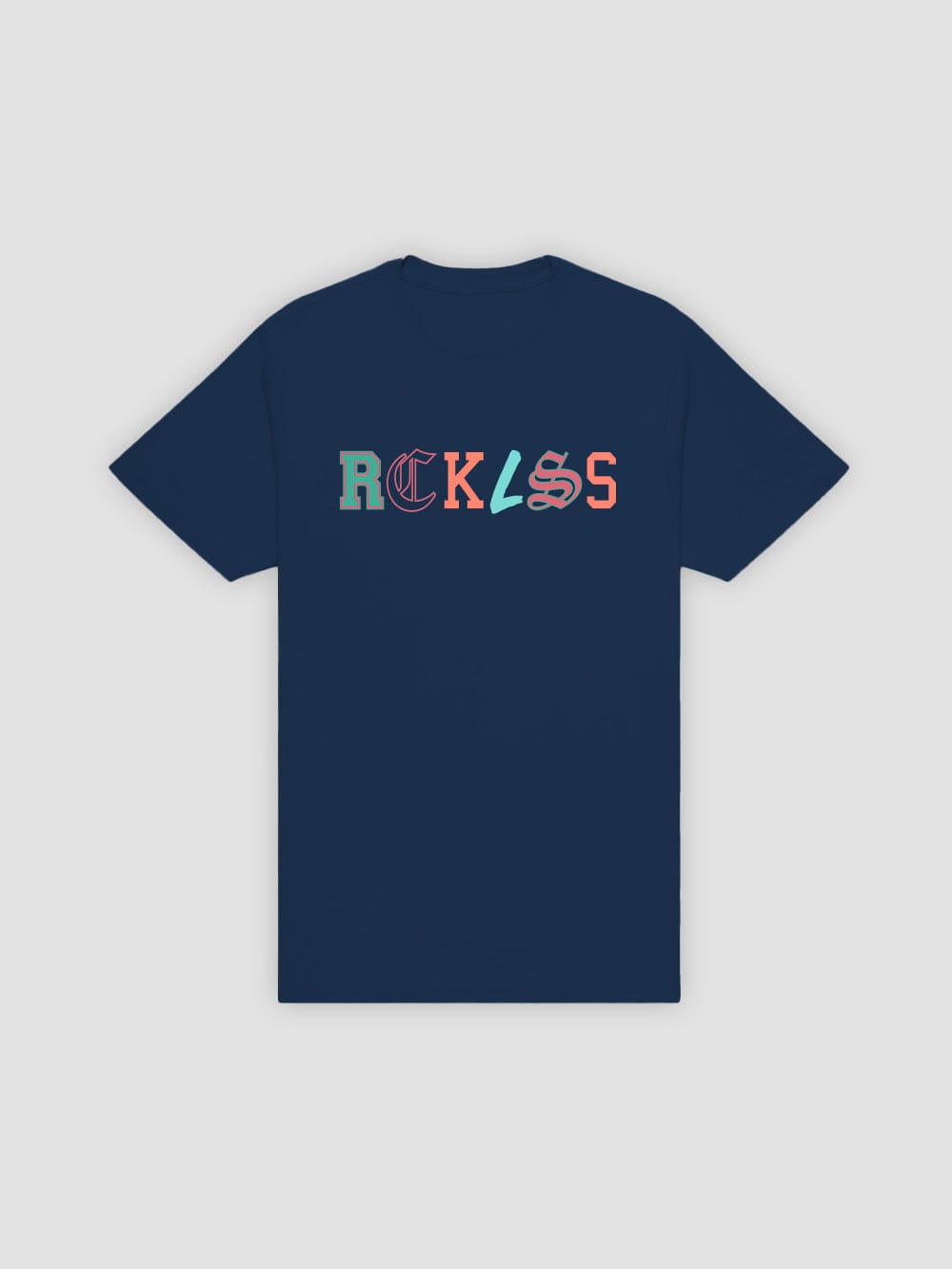 Young & Reckless Mens - Tops - Graphic Tee Ransom Tee - Navy