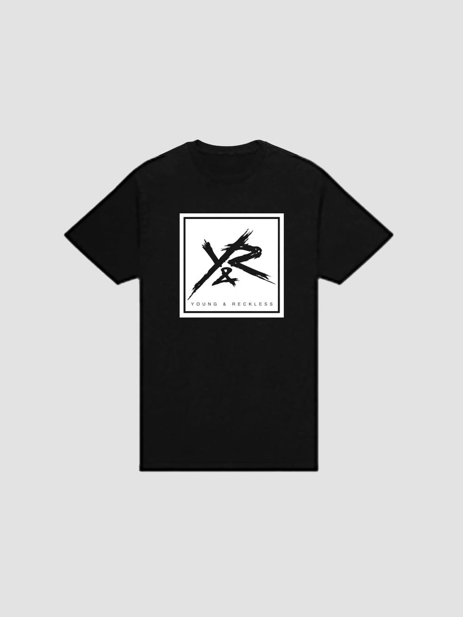 Young & Reckless Mens - Tops - Graphic Tee Square Logo Tee - Black