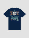 Young & Reckless Mens - Tops - Graphic Tee Vibrations Tee - Navy
