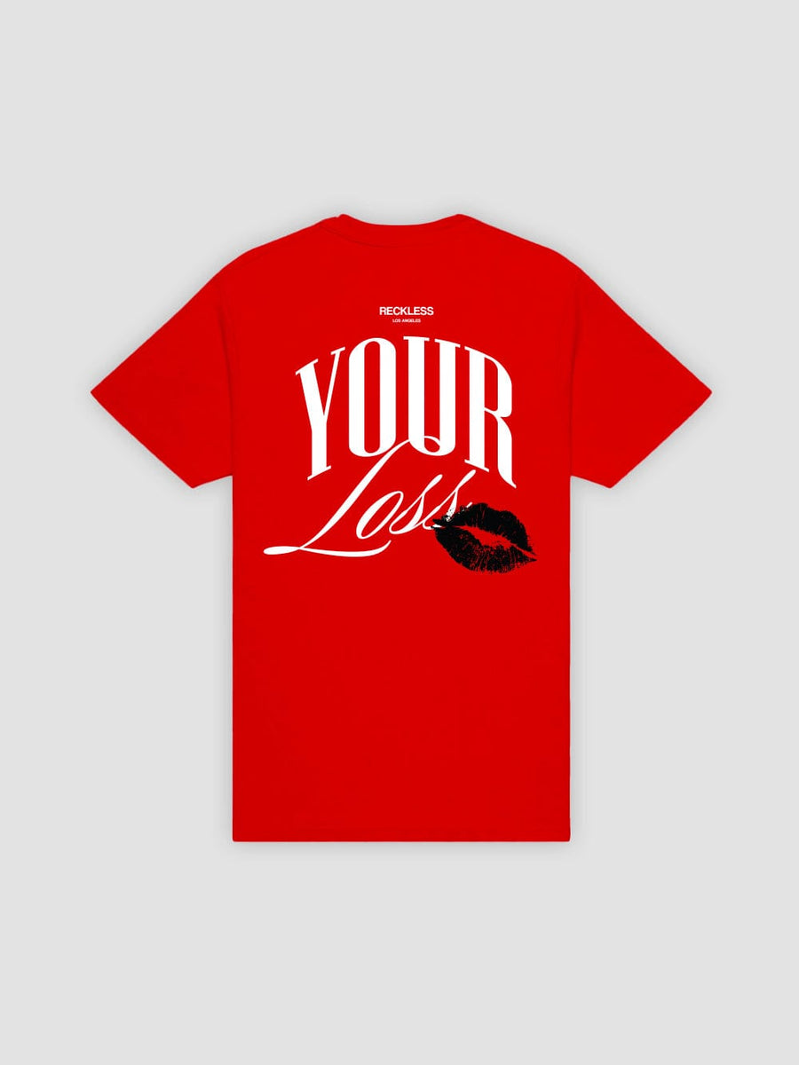 Young & Reckless Mens - Tops - Graphic Tee Your Loss Tee - Red